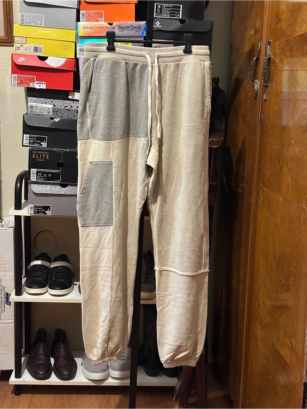 John Elliott Men's Reconstructed Color Block LA Sweatpants